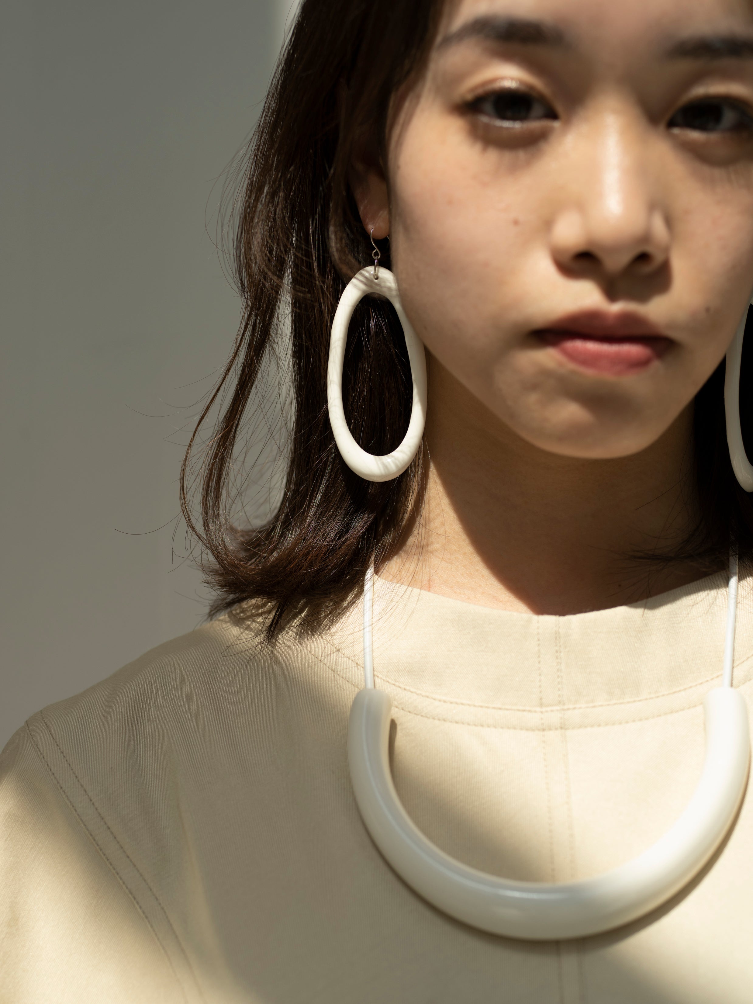 【ARC objects】egg earring 片耳ピアス