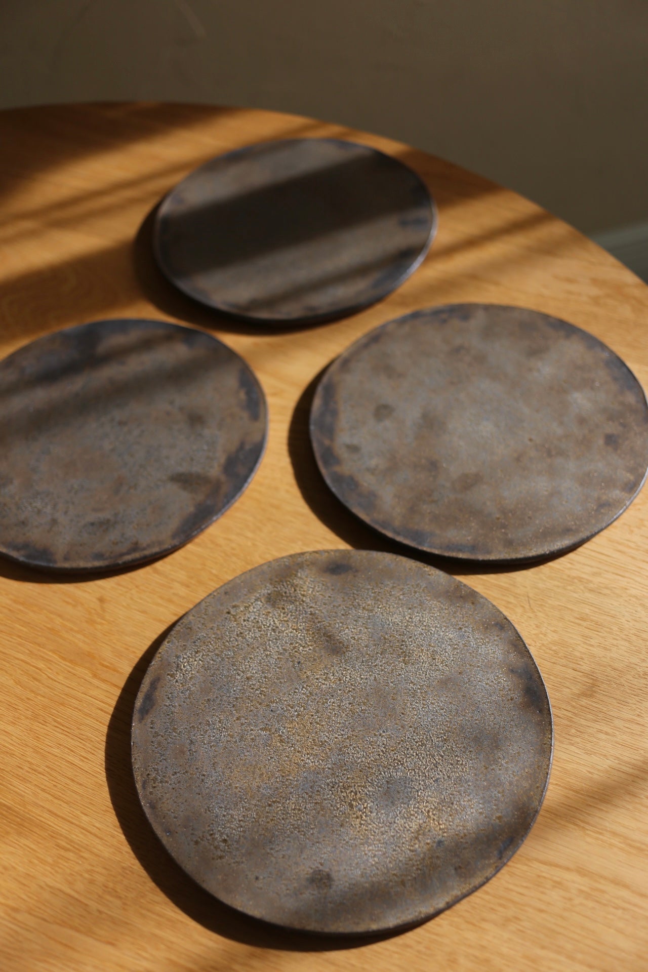 【厚川文子 Fumiko Atsukawa】21cmフラット皿 Plate