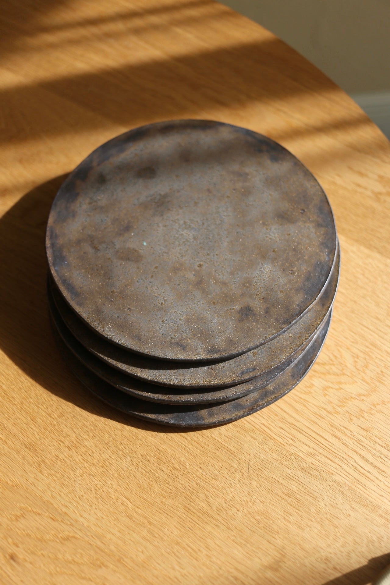 【厚川文子 Fumiko Atsukawa】21cmフラット皿 Plate