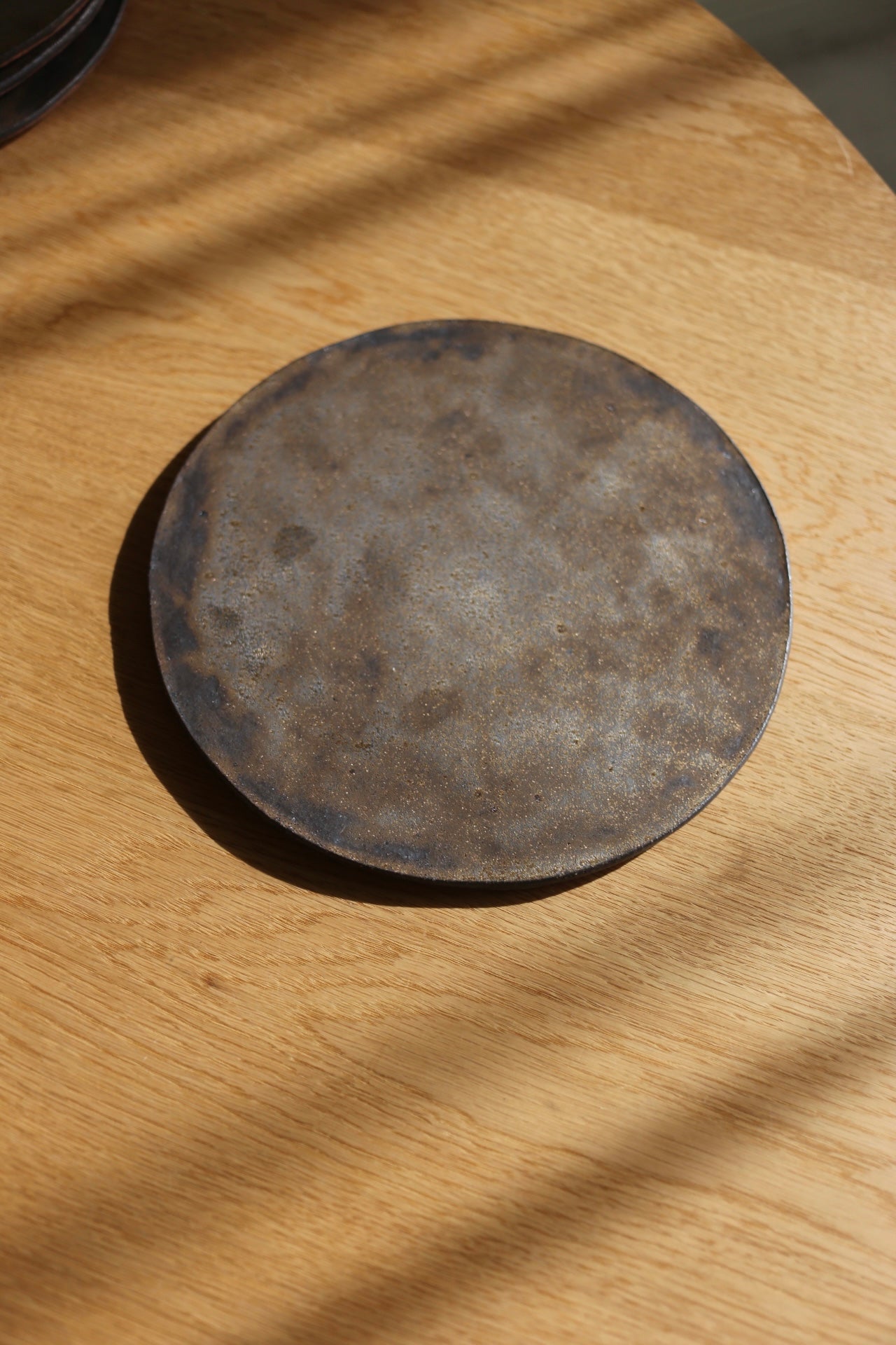 【厚川文子 Fumiko Atsukawa】21cmフラット皿 Plate