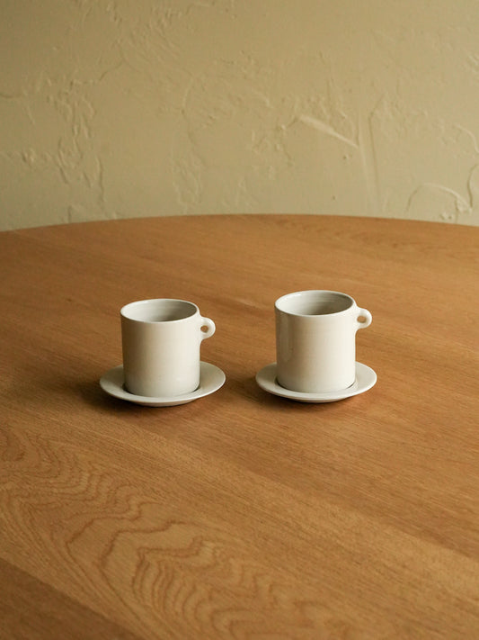 【Sirane】Pair coffee cups & saucers SET